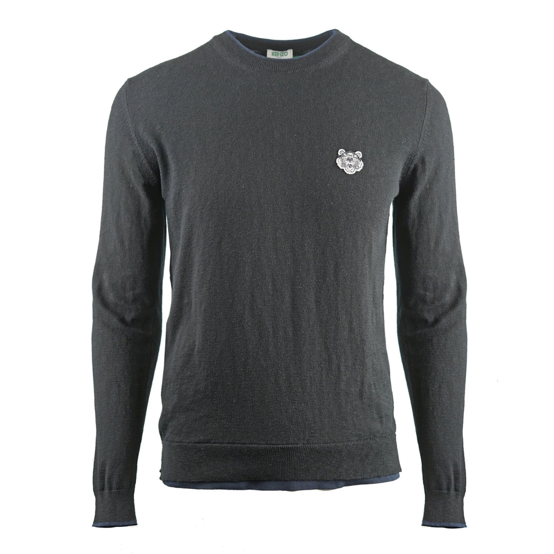 Kenzo Plain Black Jumper