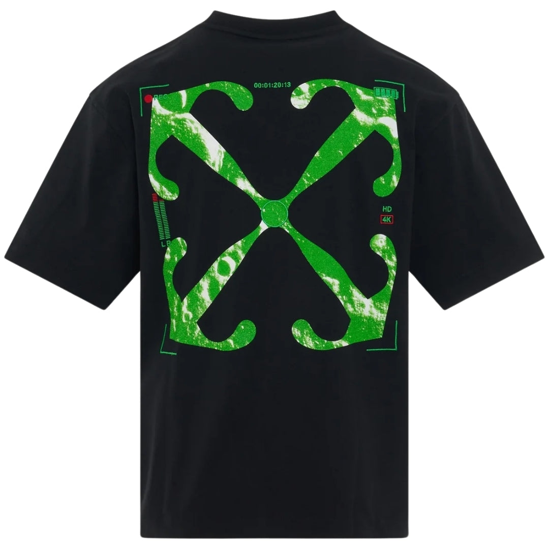 Off-White Moon Arrow Skate Fit Black T-Shirt