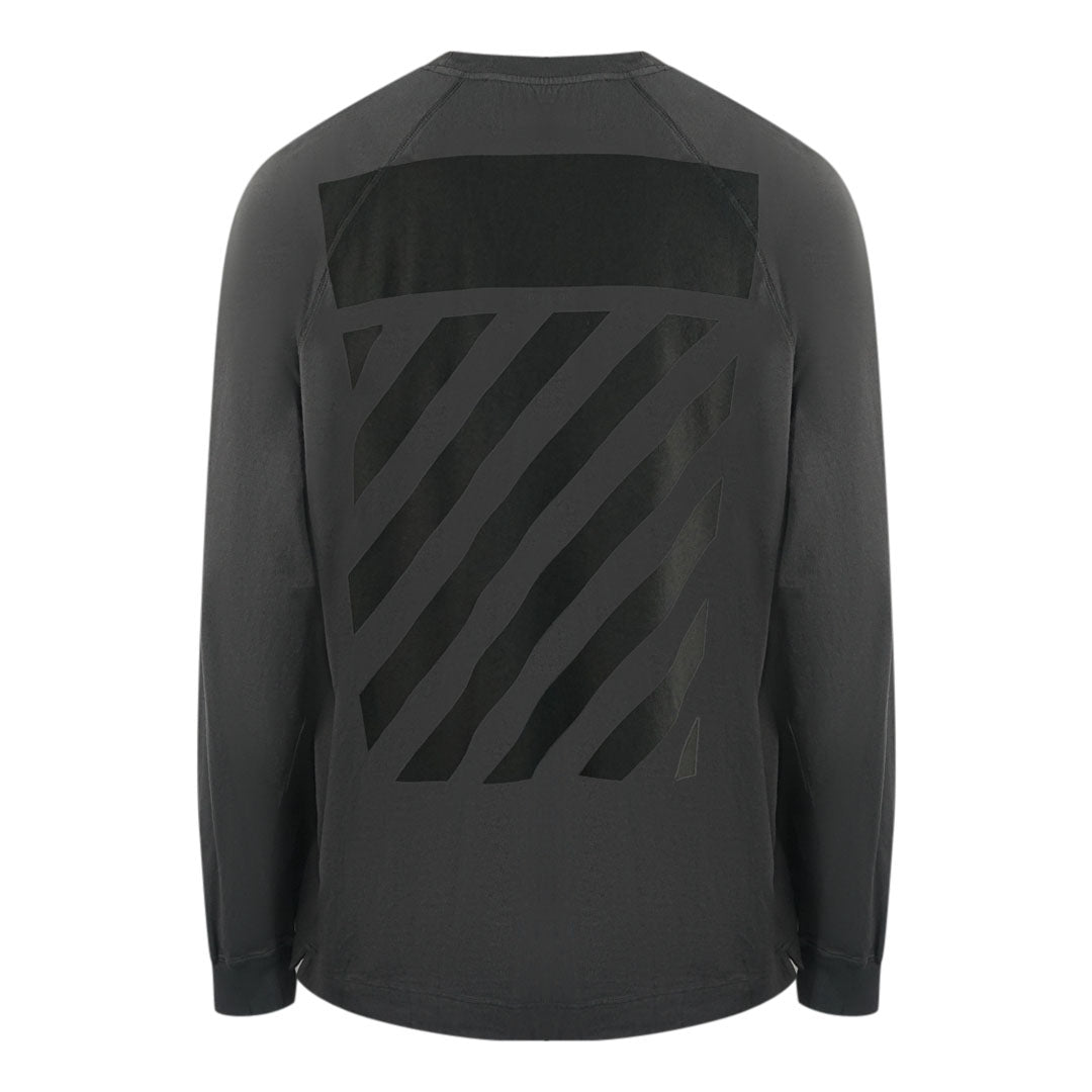 Off-White Skate Fit Diag Outline Grey Long Sleeve T-Shirt