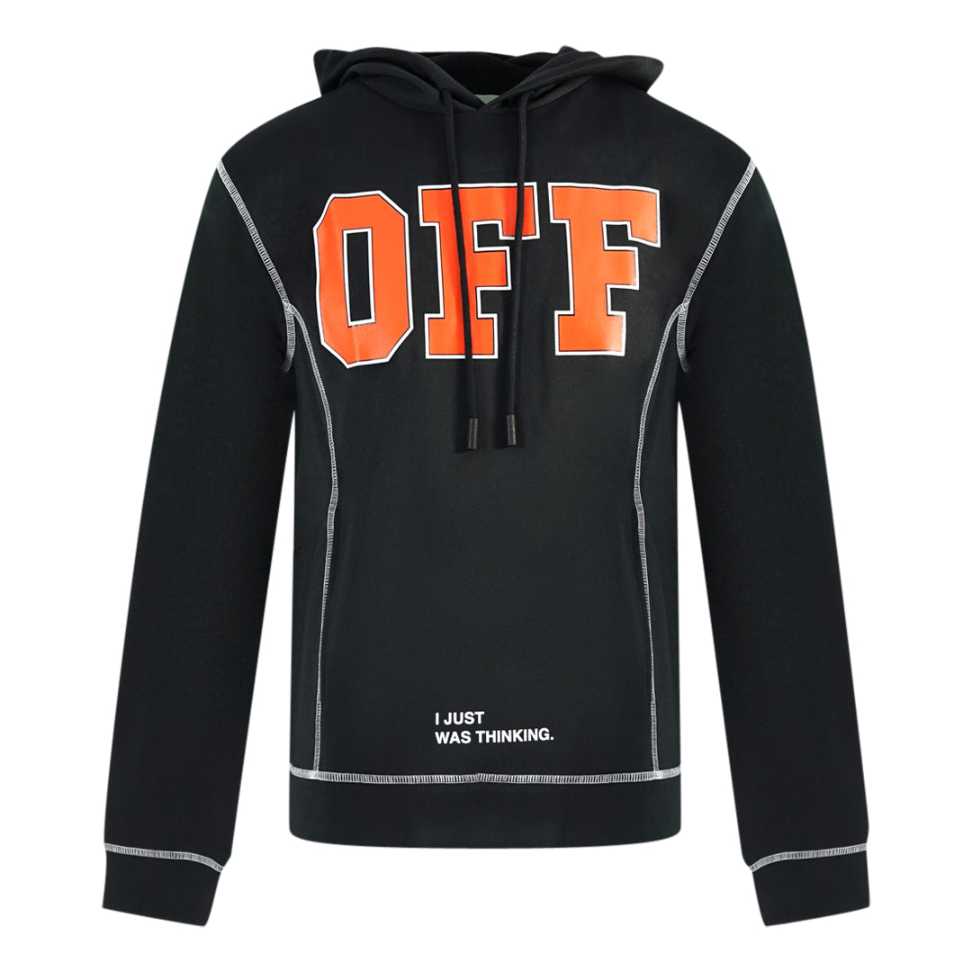 Off White Bold Logo Black Hoodie