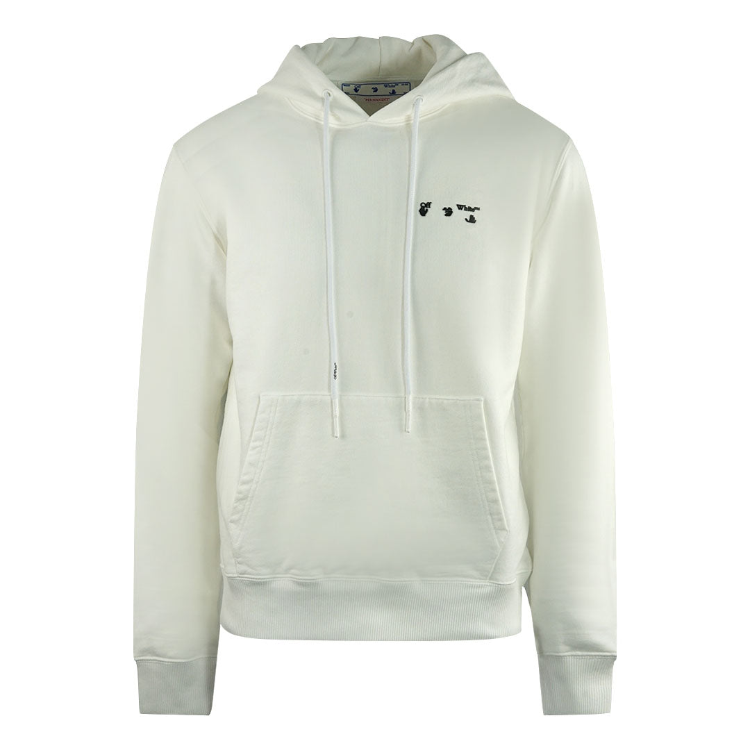 Off White Small Off White Logo White Slim Hoodie