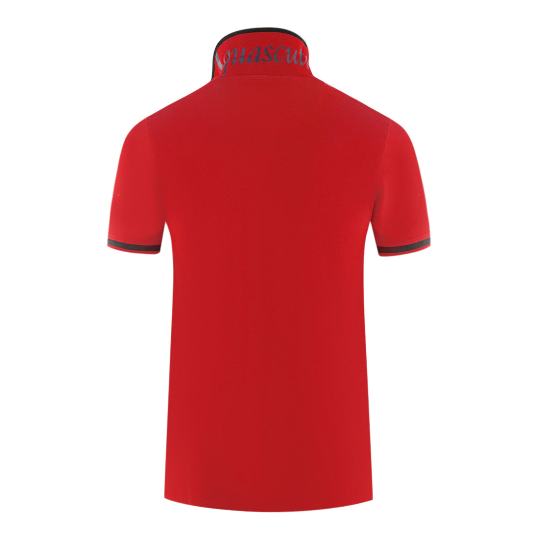 Aquascutum Tipped Aldis Red Polo Shirt - Nova Clothing