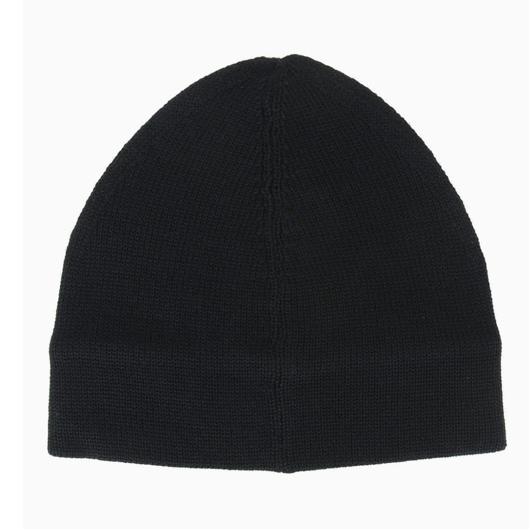 Neil Barrett Sliced Logo Beanie Black Hat