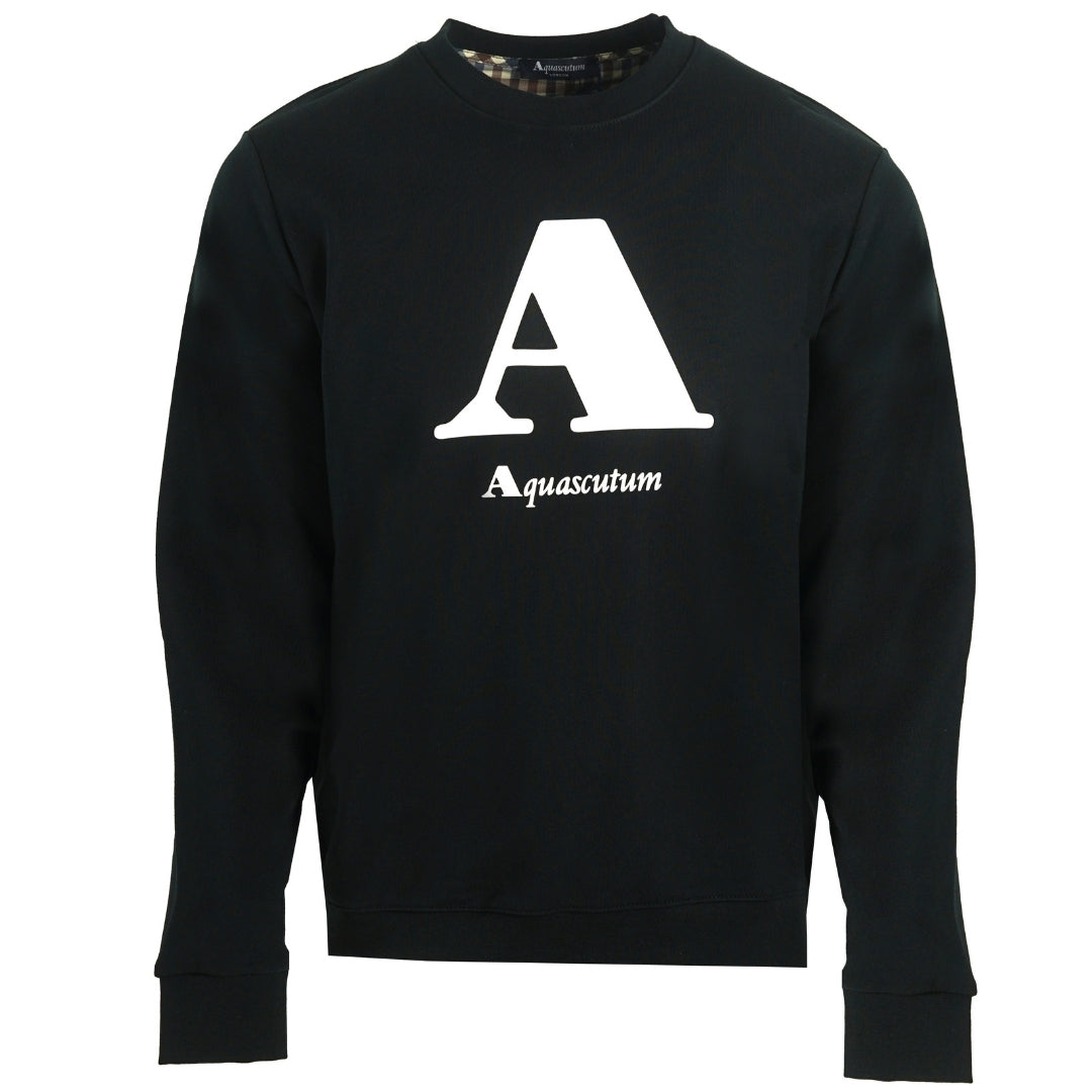 Aquascutum "A" Logo Black Sweatshirt