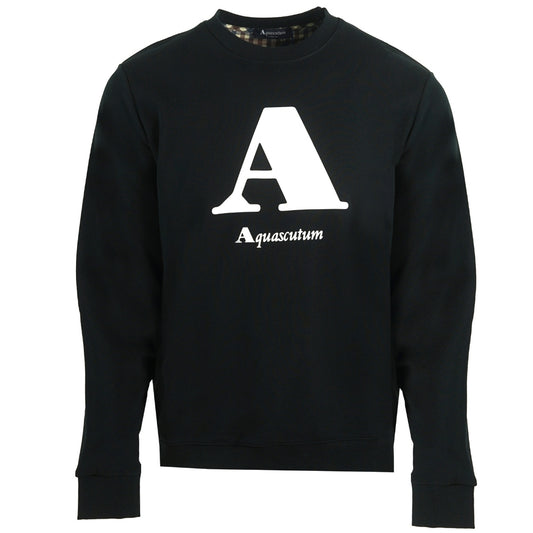 Aquascutum "A" Logo Black Sweatshirt