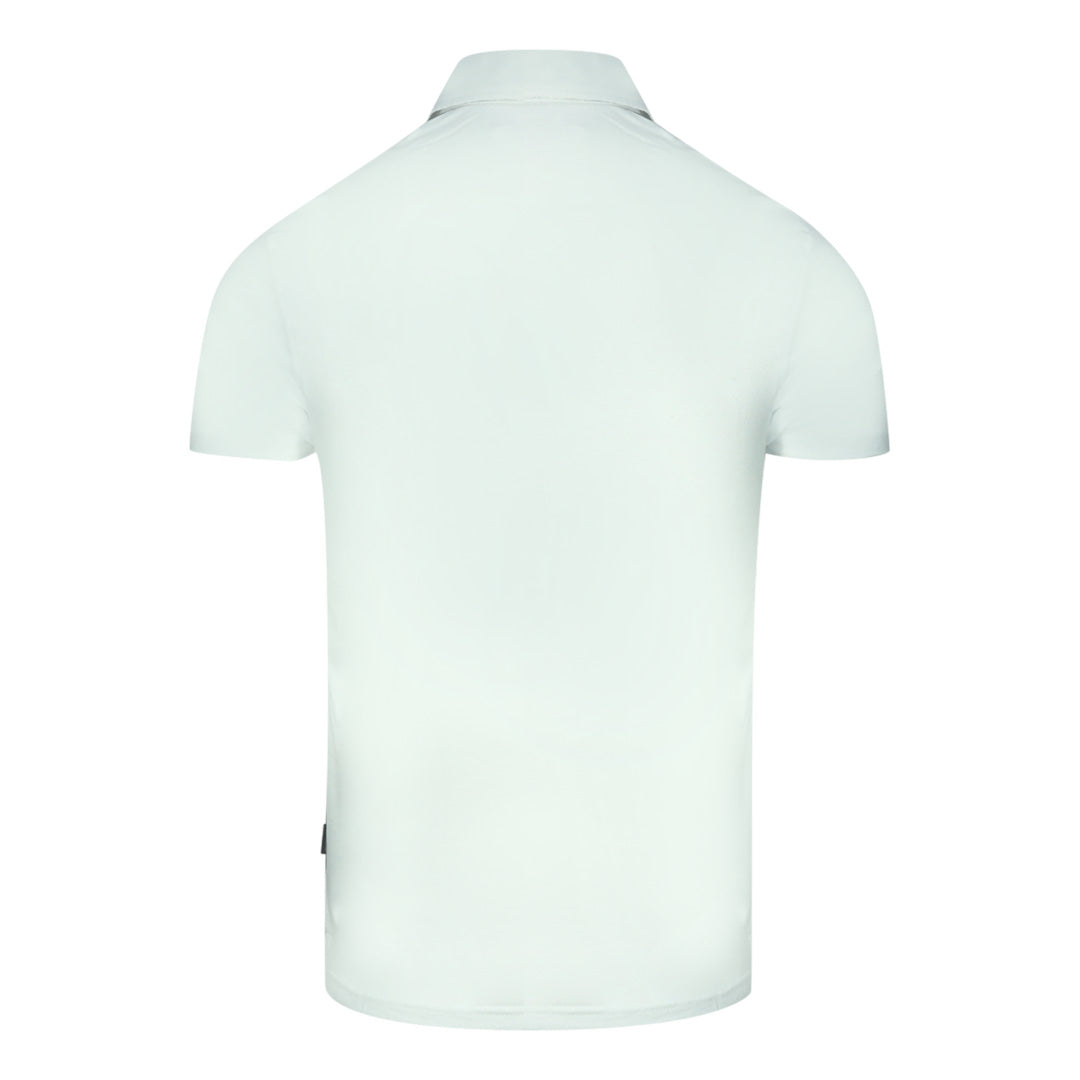 Aquascutum Check A Logo White Polo Shirt