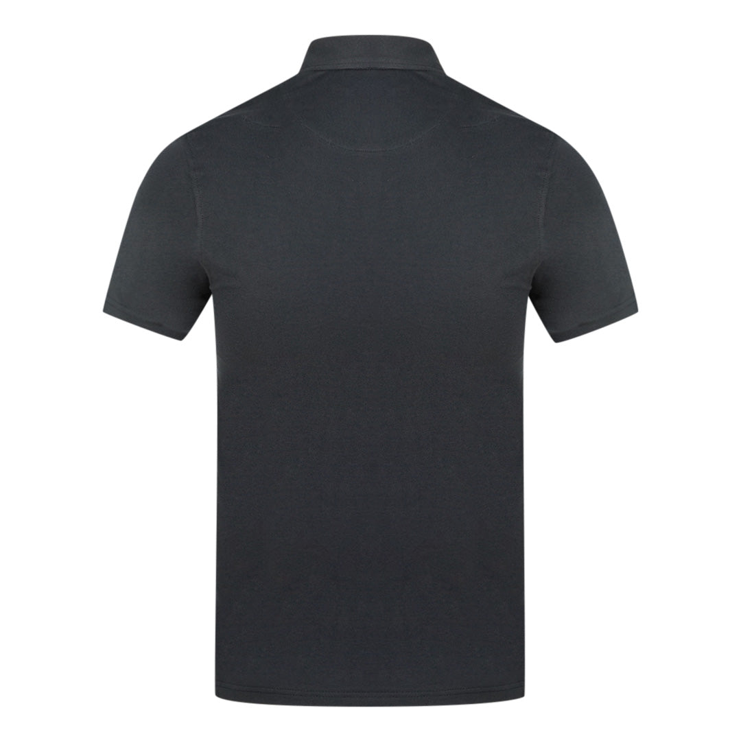 Aquascutum Aldis Crest Chest Logo Navy Blue Polo Shirt