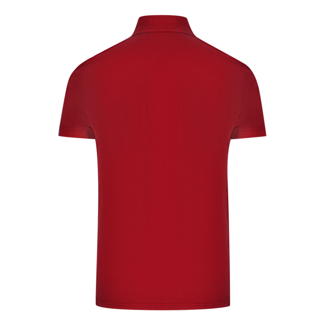 Aquascutum Check Pocket Red Polo Shirt