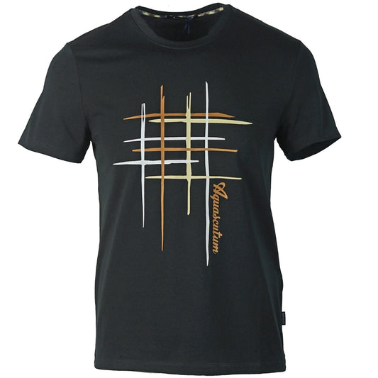 Aquascutum Crew Neck Black T-Shirt