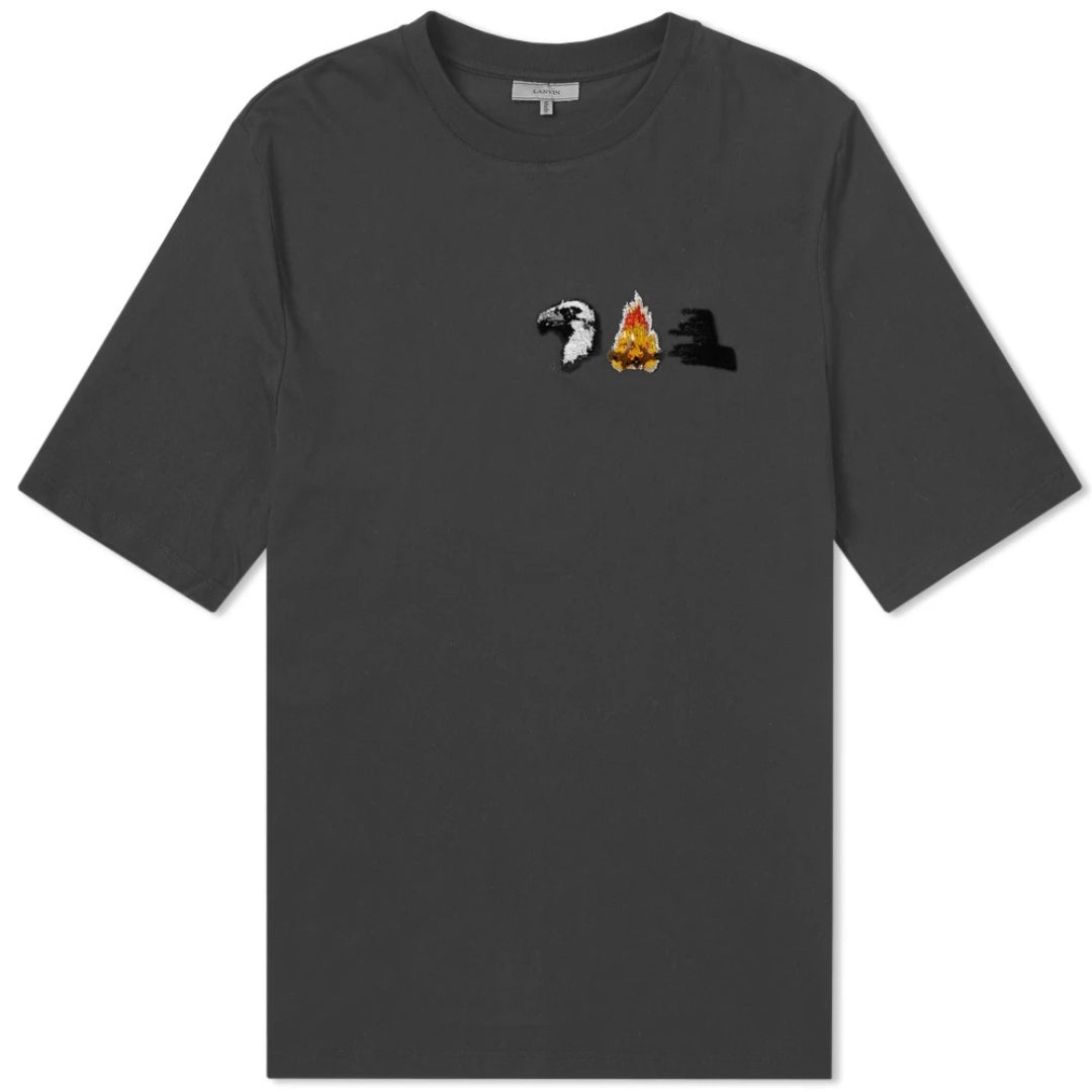 Lanvin Rmje0033A18 10 Grey T Shirt