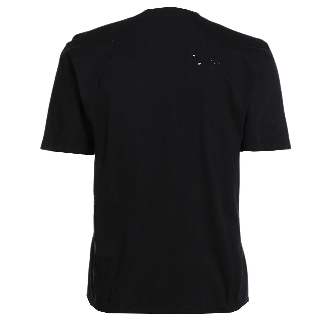 Dsquared2 Click Leaf Box Fit Black T Shirt