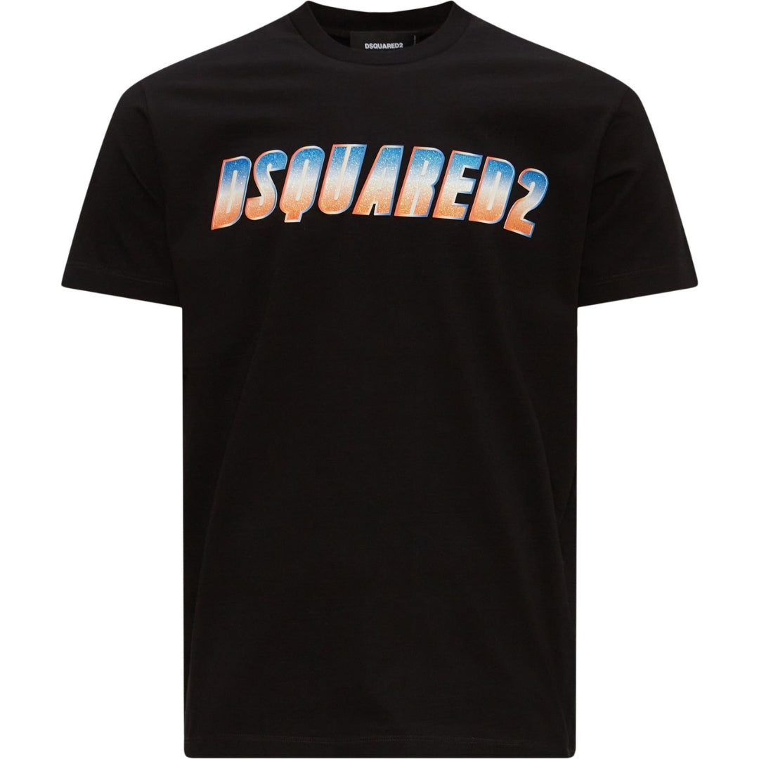 Dsquared2 Sparkle Logo Cool Fit Black T-Shirt