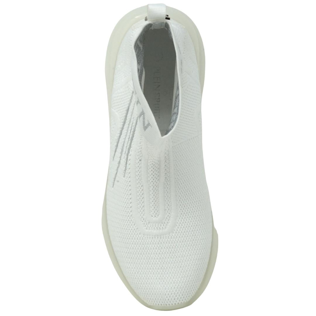 Plein Sport Hi-Top Sock White Sneakers