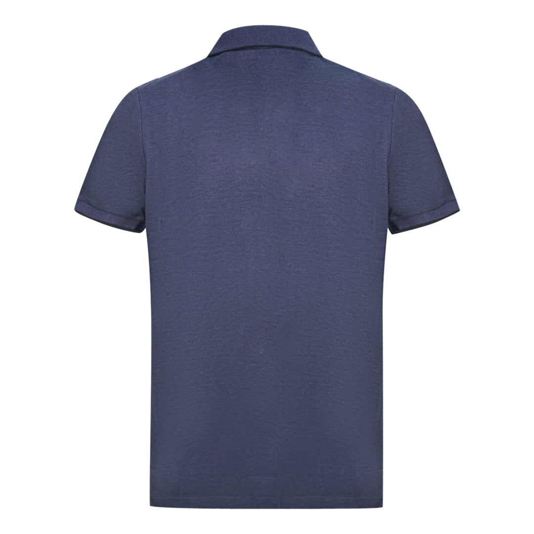 Lyle & Scott Navy Oxford Polo Shirt