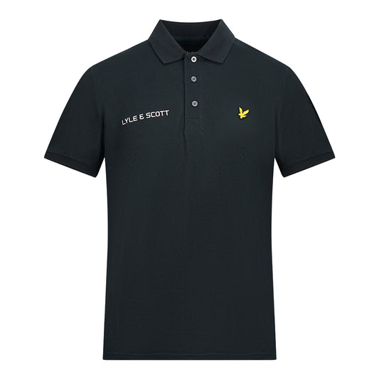 Lyle & Scott True Black Short Sleeved Polo Shirt