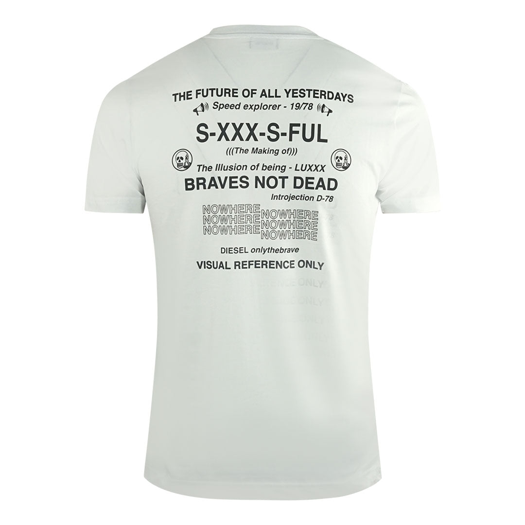 Diesel The Future Of All Yesterdays Logo White T Shirt
