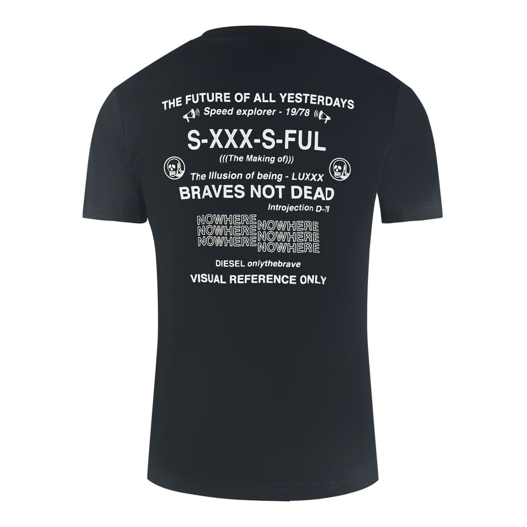 Diesel The Future Of All Yesterdays Logo Black T-Shirt
