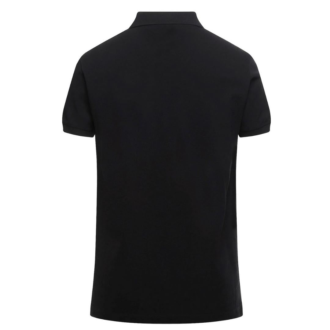 Diesel Brand Logo Black Polo Shirt