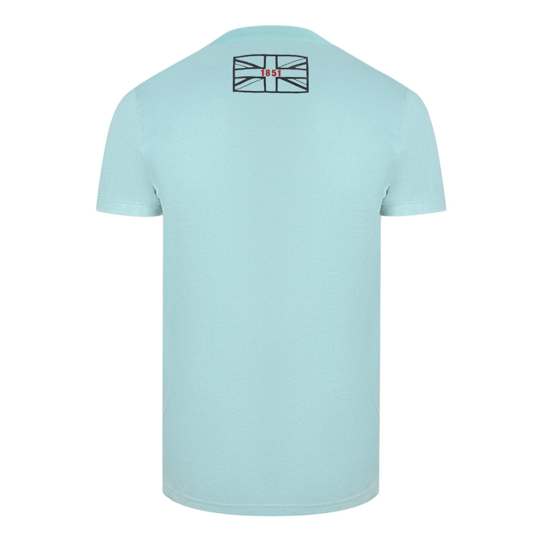 Aquascutum London Circle Logo Sky Blue T-Shirt