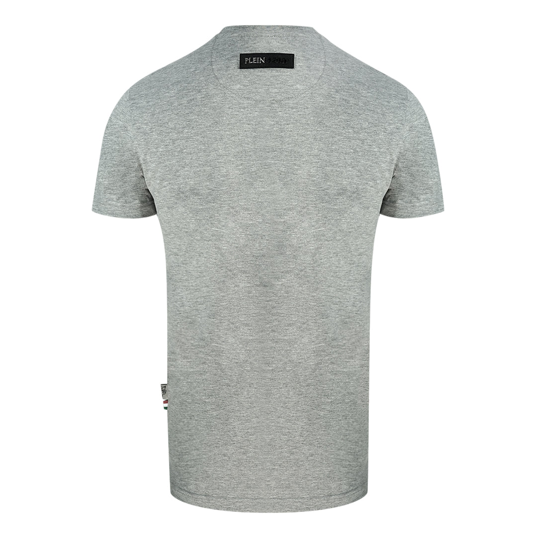 Plein Sport Logo Grey T-Shirt - Nova Clothing