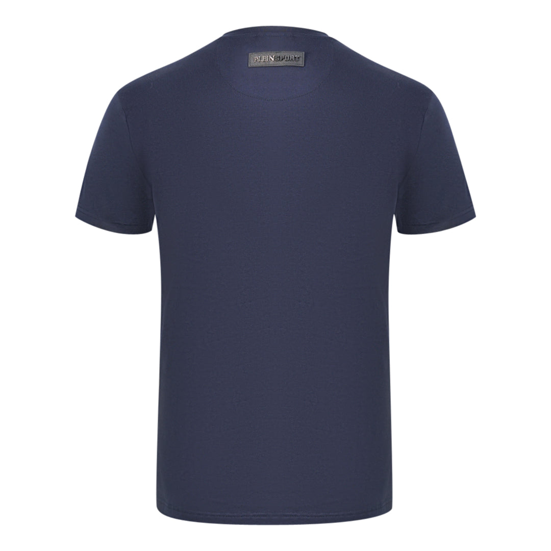 Plein Sport Tigerhead Bold Logo Navy Blue T-Shirt - Nova Clothing