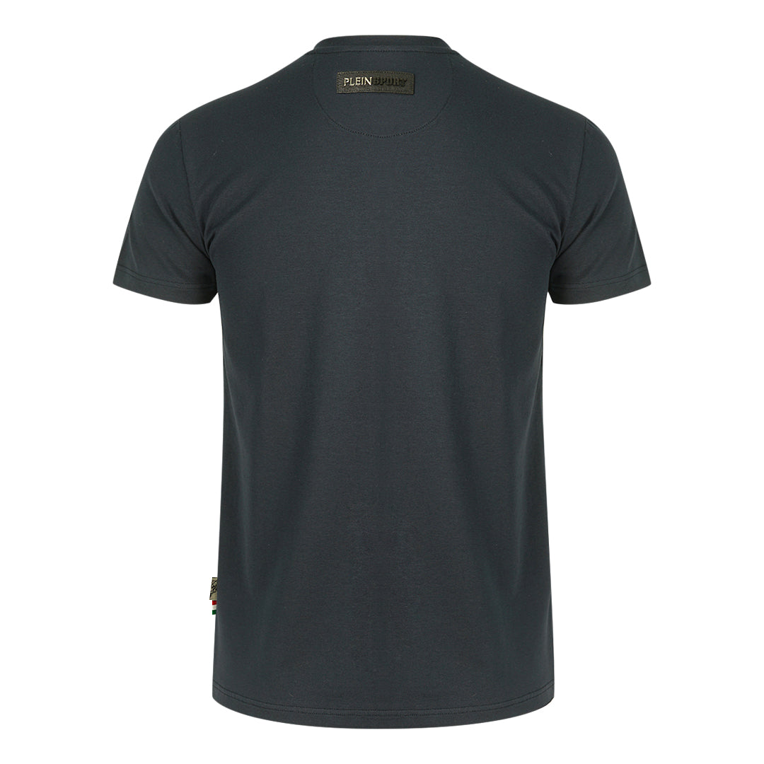 Plein Sport Large Stencil Tiger Logo Navy T-Shirt