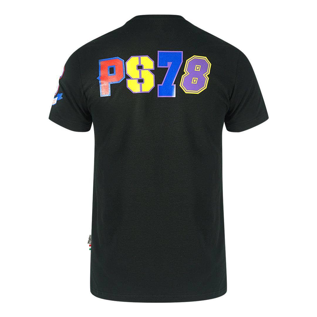 Plein Sport Multi Colour Logos Black T-Shirt
