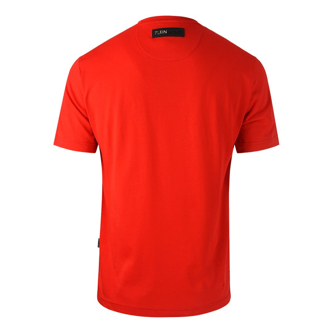 Plein Sport Tiger Head Logo Red T-Shirt