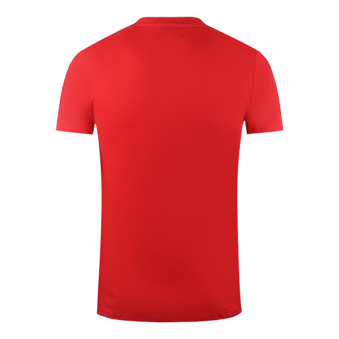 Aquascutum London Aldis Brand Logo On Chest Red T-Shirt - Nova Clothing