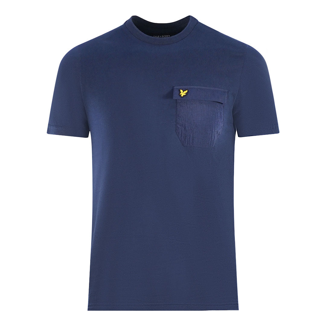 Lyle & Scott Nylon Pocket Blue T-Shirt