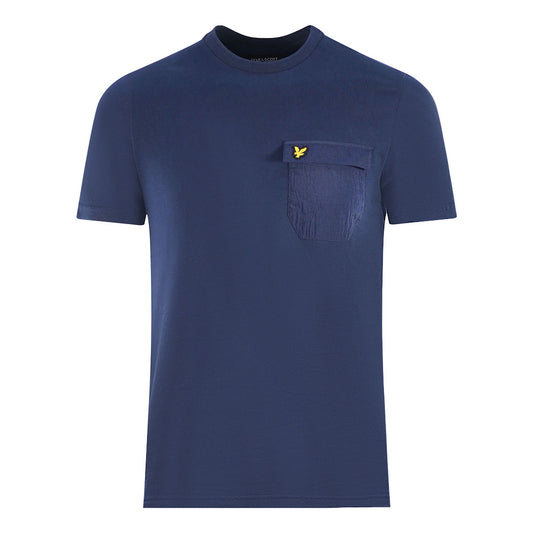 Lyle & Scott Nylon Pocket Blue T-Shirt