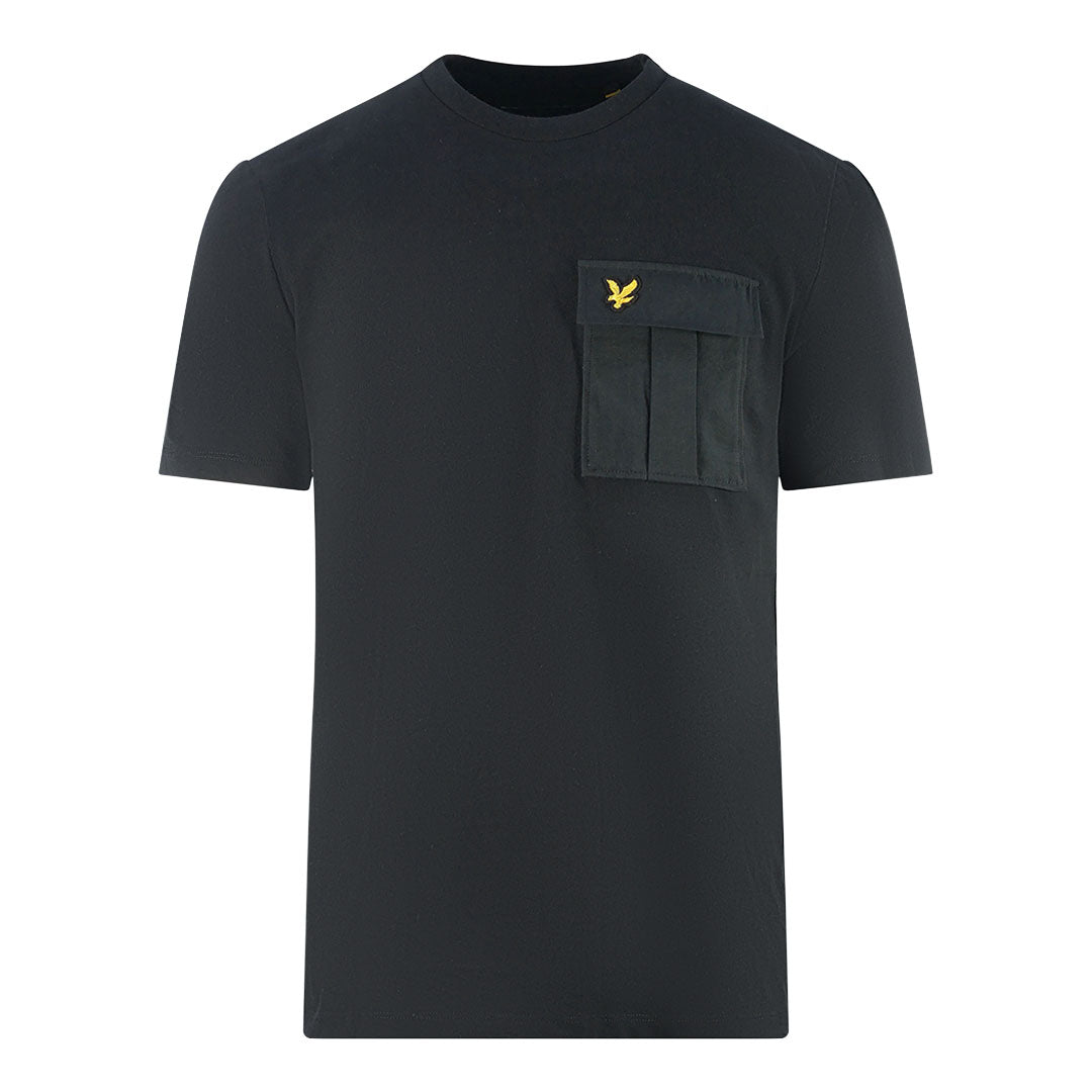 Lyle & Scott Ripstop Pocket Black T-Shirt