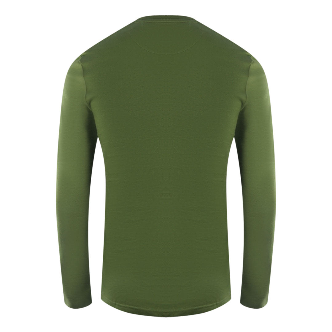 Lyle & Scott Brand Logo Long Sleeve Woodland Green T-Shirt