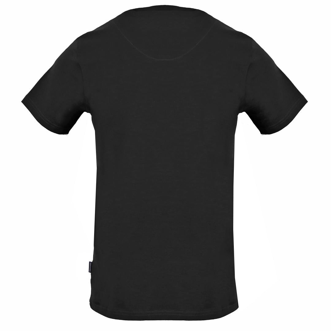 Aquascutum Vertical Logo Black T-Shirt - Nova Clothing