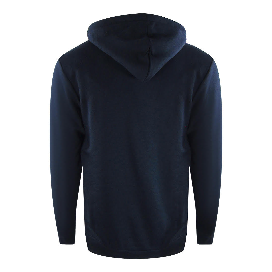 Love Moschino Navy Blue Hoodie White Box Logo