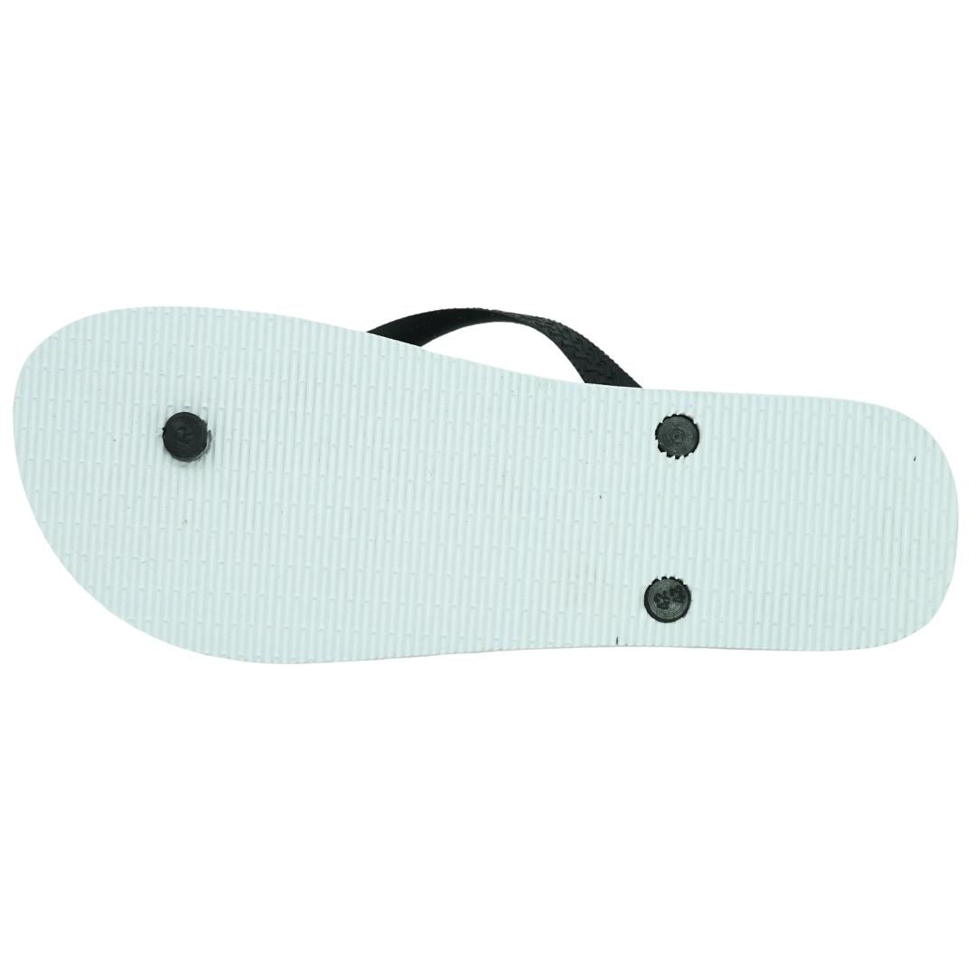 Philipp Plein Brand Logo White Flip Flops