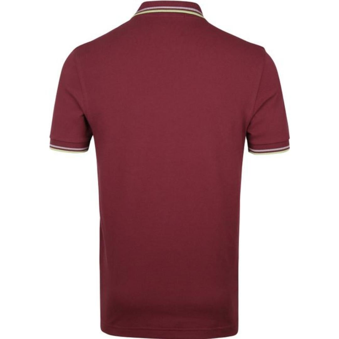 Fred Perry Twin Tipped Collar M3600 M69 Burgundy Polo Shirt