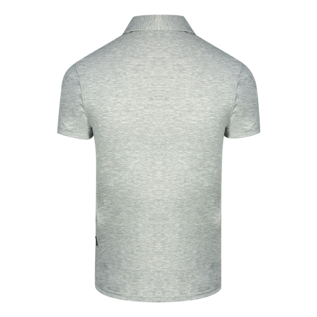 Aquascutum London Bold Logo Grey Polo Shirt