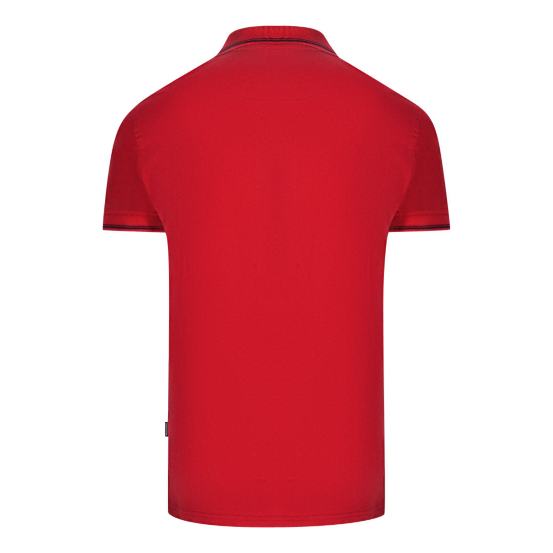 Aquascutum Aldis Tipped Red Polo Shirt