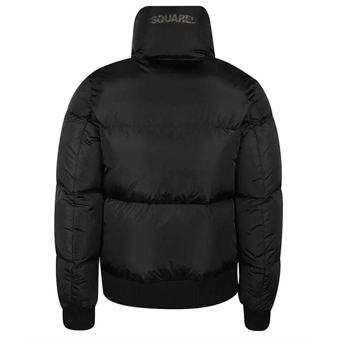 Dsquared2 Neck Logo Black Down Jacket - Nova Clothing