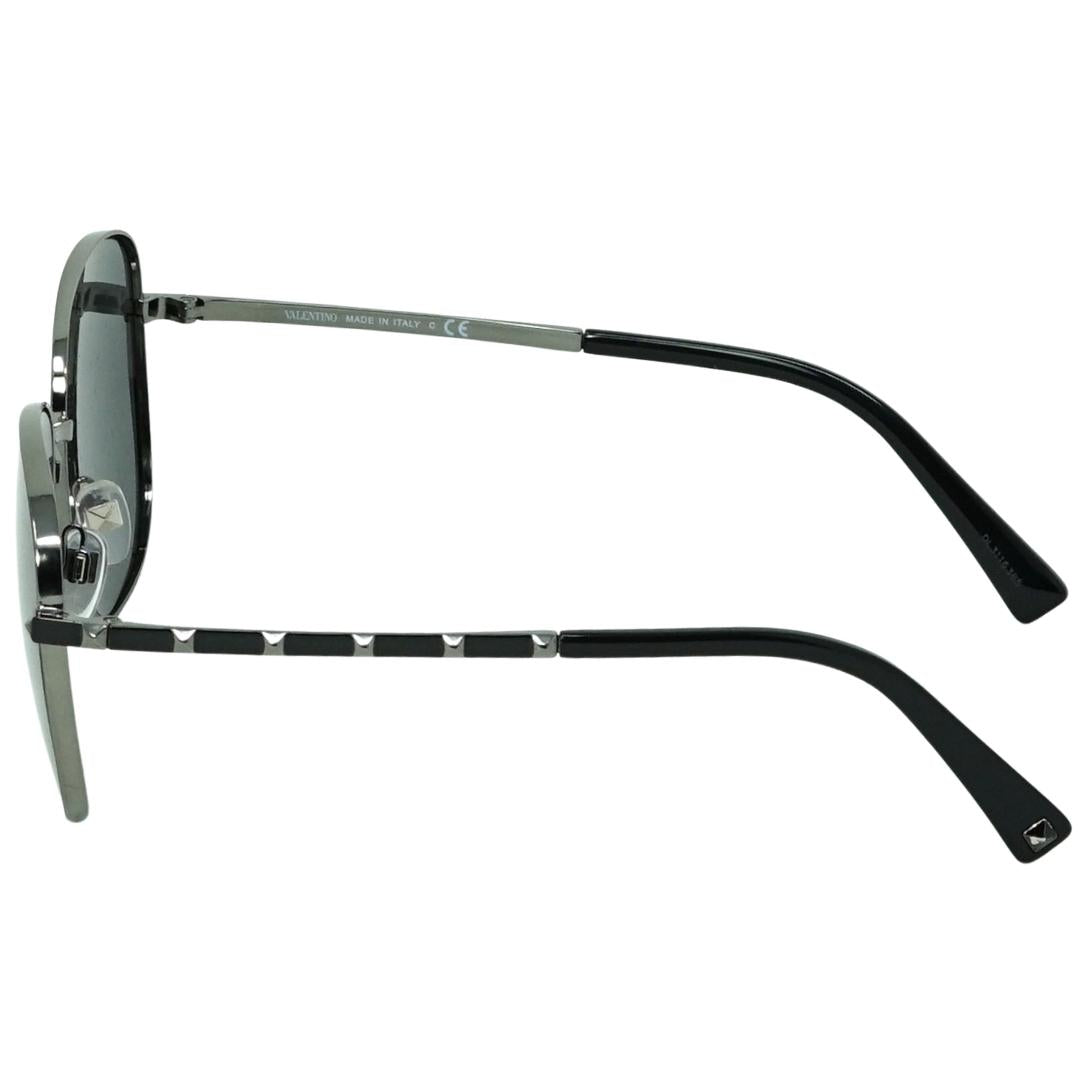 Valentino Garavani Va2046 303987 Brand Stud Silver Sunglasses