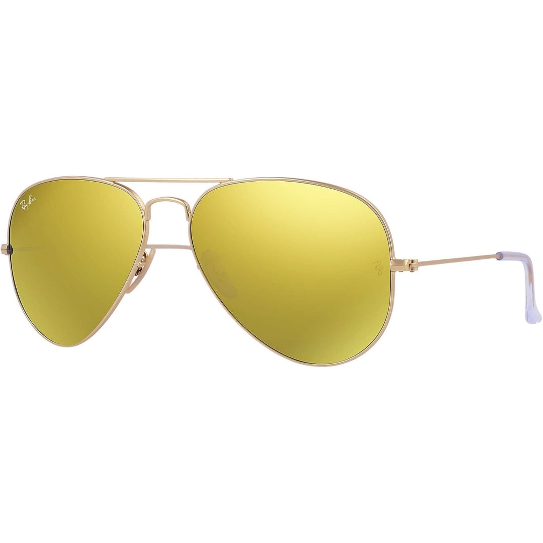 Ray-Ban Aviator Light Brown Lens Gold Sunglasses