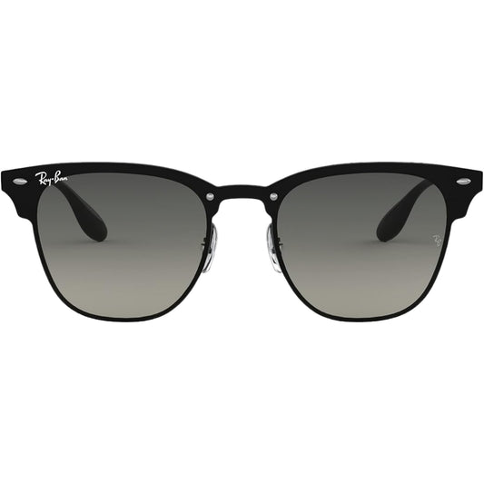 Ray-Ban Blaze Clubmaster Grey Gradient Lens Black Sunglasses