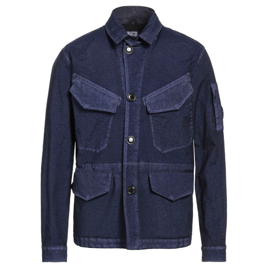C.P. Company Button Up Navy Blue Jacket