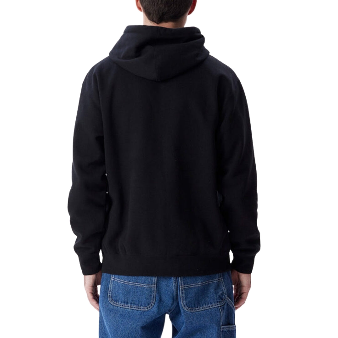 Obey Tab Logo Black Hoodie