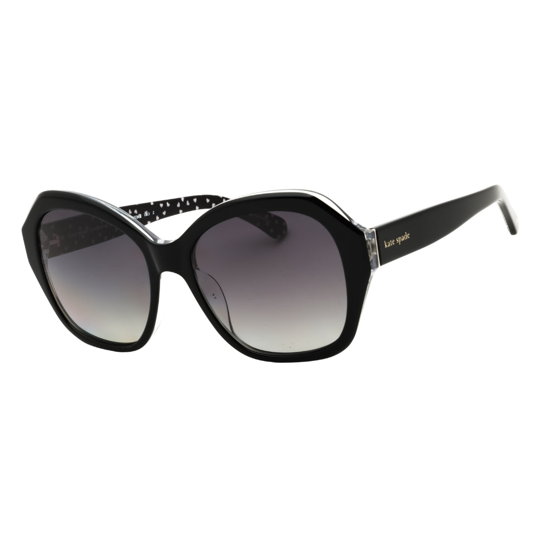 Kate Spade LOTTIE/G/S 0807 WJ BLACK/GREY SF PZ Sunglasses Women One Size