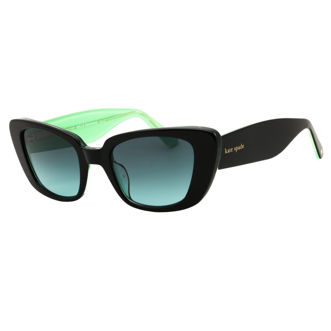Kate Spade FABIA/S 07ZJ IB BLACK GREEN/GREY GREEN Sunglasses Women One Size