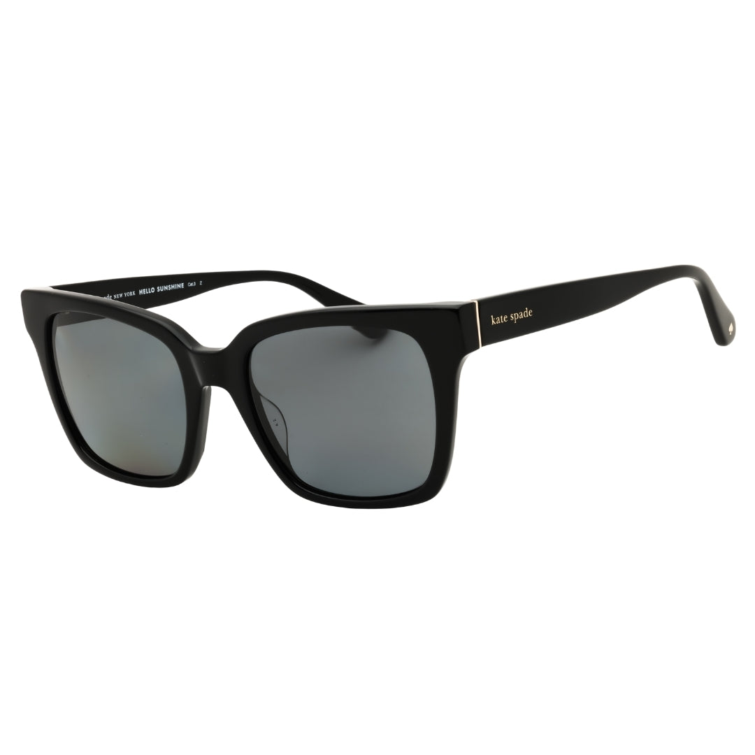 Kate Spade HARLOW/G/S 02M2 M9 BLACK GOLD / GREY PZ Sunglasses Women One Size