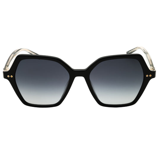 Tommy Hilfiger TH 2213/S 0807 9O Shiny Black / Grey Gradient Sunglasses Women One Size