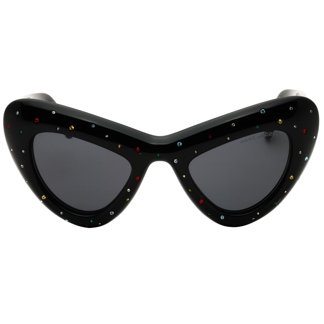 Marc Jacobs Marc 798/S Str 0807 Ir Black Crystal/Grey Sunglasses Female 48X24X140 One Size
